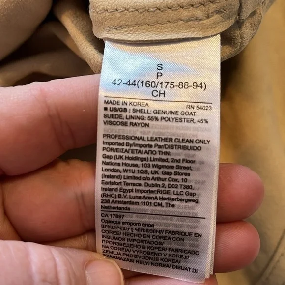 New-banana republic-S-tan(stone)-heritage suede shirt/jacket(Shacket) luxurious - Picture 8 of 16